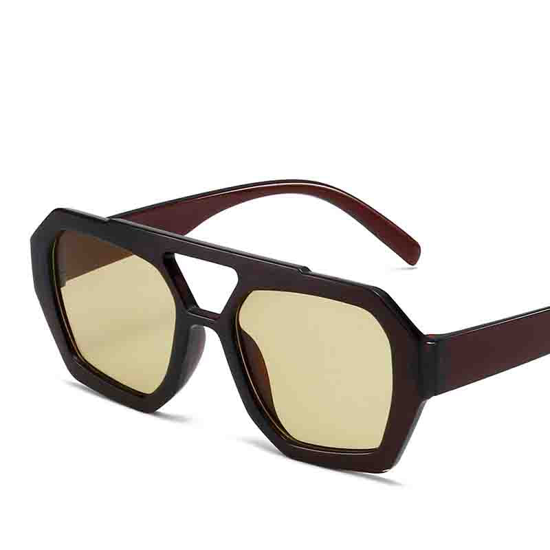 Beaira Fashion Vintage Square Sunglasses Women Men Double Beam Sun Glasses Punk Shades Luxury Brand Designer UV400 Goggles
