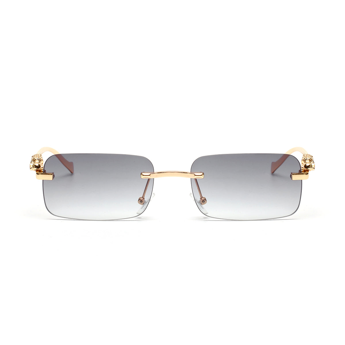 Beaira Ruiao rimless sunglasses UV400 fashion square metal glasses for men women designer man's brand sun glasses shades for outdoor