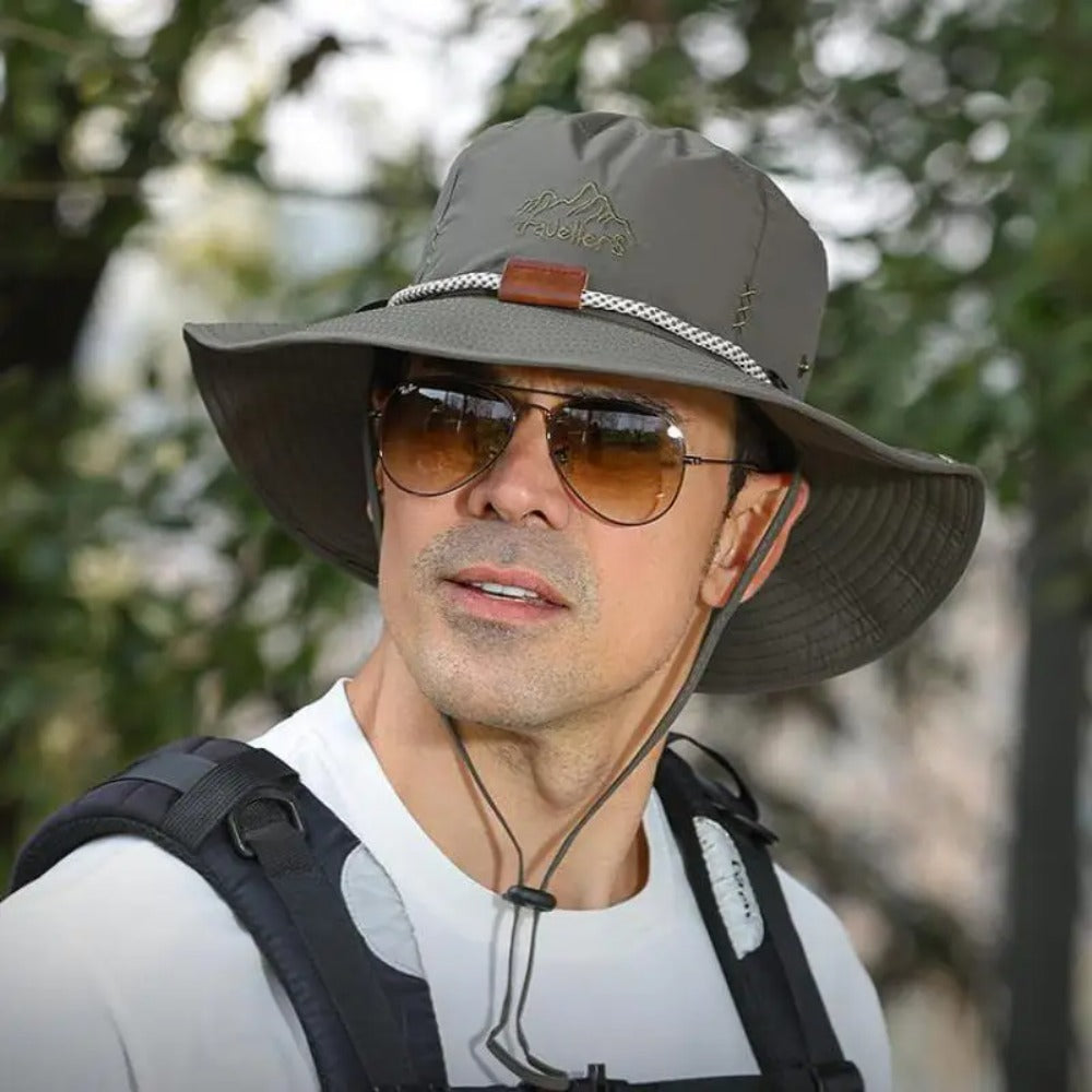 Beaira Summer Bucket Hat Men Women Sunscreen Fishing Hat Outdoor Breathable Fisherman Cap Hiking Climbing Camping Uv Protect Windproof