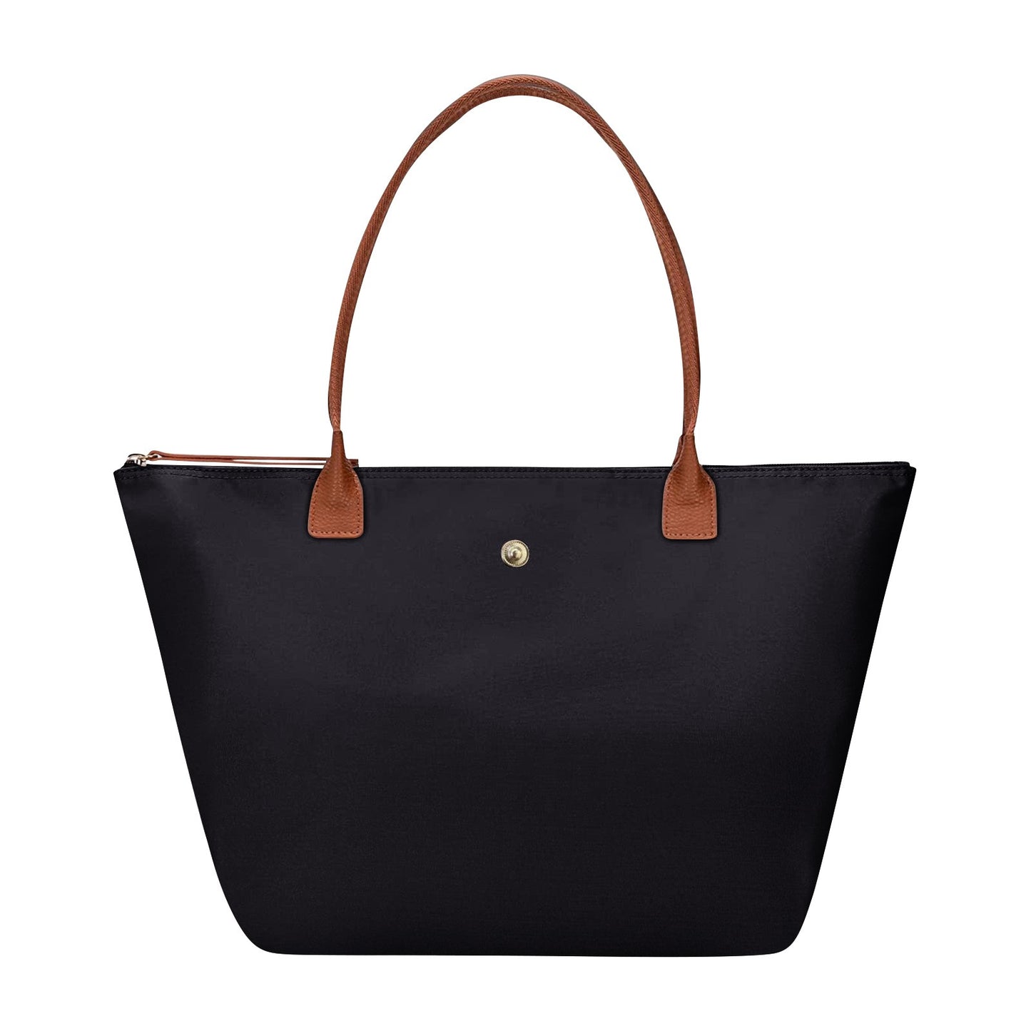 Beaira Large Capacity Shoulder Tote Bag for Women, Nylon Top-Handle Purse, Foldable Weekend Hobo Handbag Single Shoulder Soft Leather