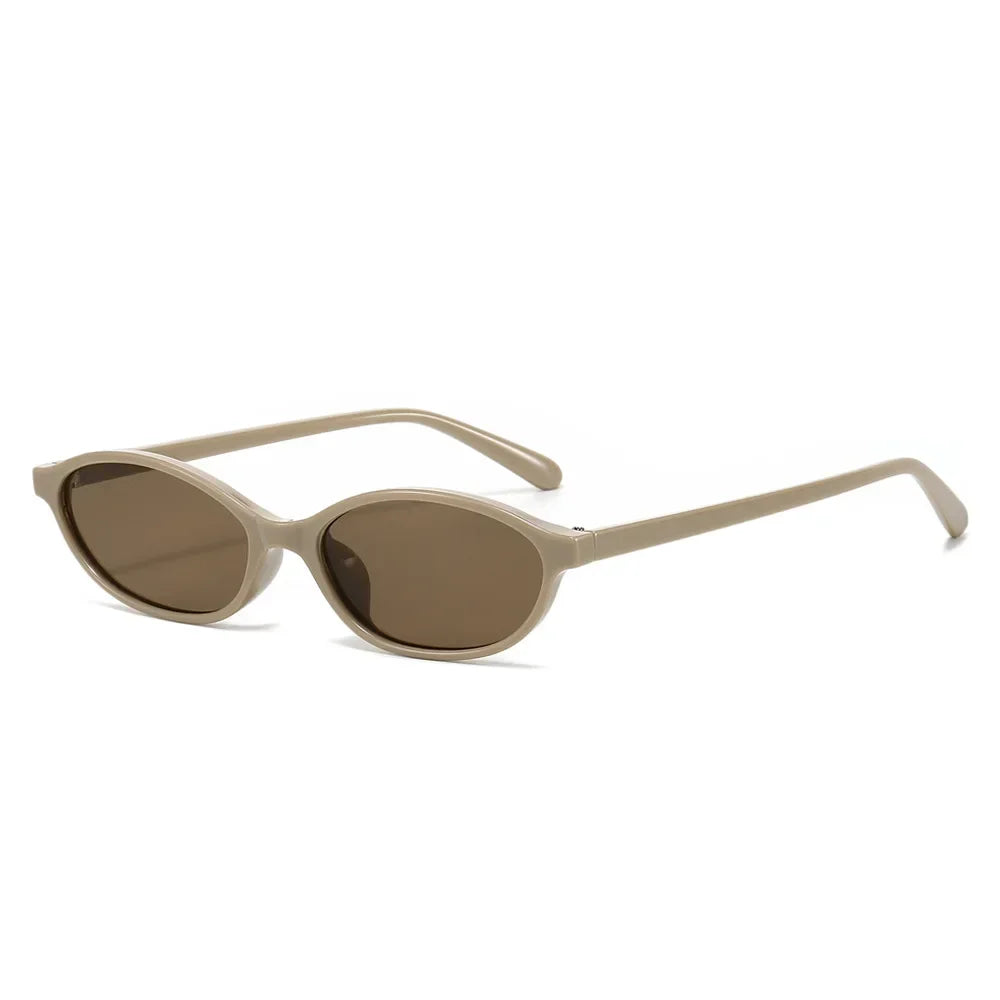 Beaira Sexy Small Oval Women's Sunglasses New Fashion Black Brown Sun Glasses Ladies Shades Trends Summer Unique Eyewear Men