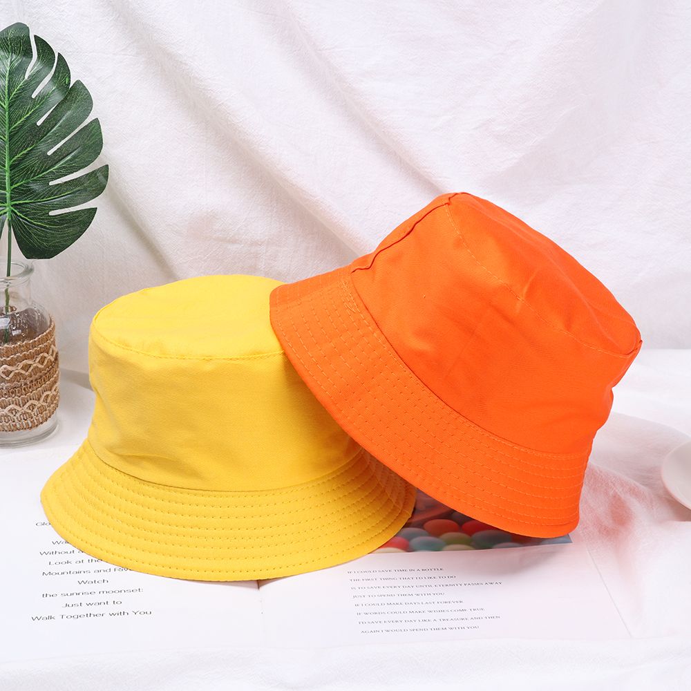 Beaira Cotton Summer Foldable Bucket Hat Unisex Women Outdoor Sunscreen Hat Pure Color Fishing Hunting Cap Men Basin Chapeau Beach Cap