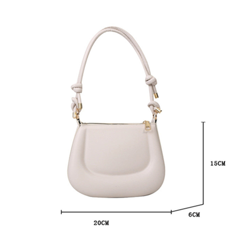 Beaira Soft Pu Ladies Leather Crossbody Bag Women Purple Underarm Bag Retro Solid Color Handbag Fashion Design Girl Small Shoulder Bags