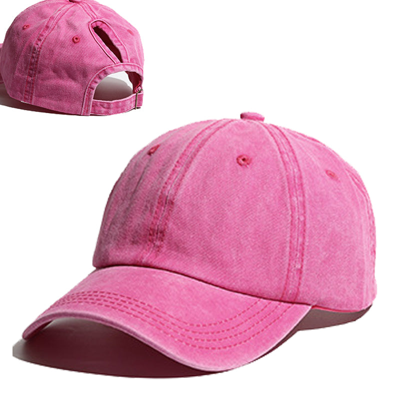 Beaira High Ponytail Baseball Cap for Women Spring Summer Sun Hat Running Snapback Hat Messy High Bun Women's Caps Female