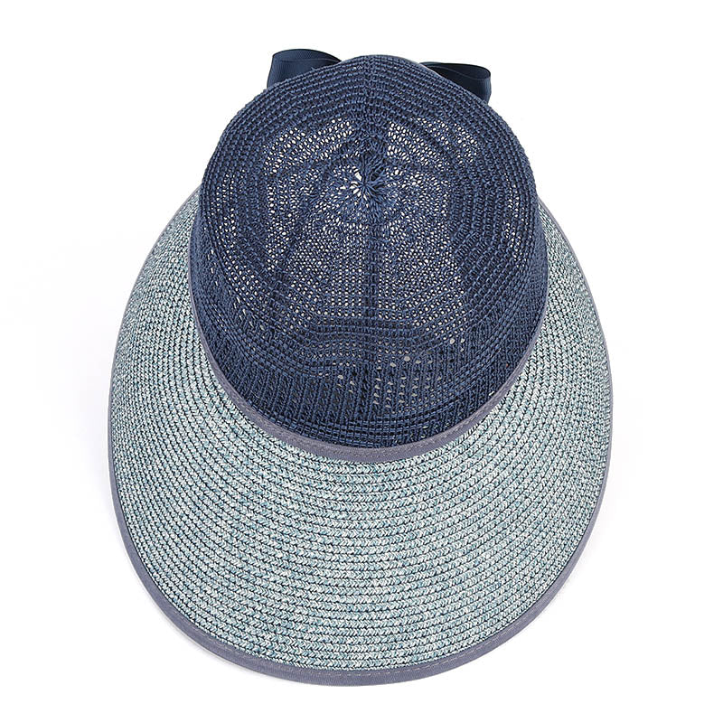 Beaira Summer Sun Hat Women Beach Accessories Wide Brim UV Protection Visor Sunshade Cap Ladies Bowknot Korean Panama Floppy Sunhat