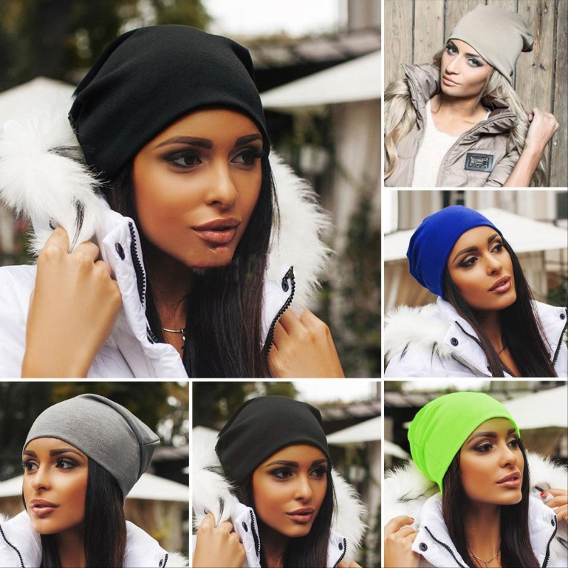 Beaira Winter Hats Men Women Knitted Warm Caps Solid Color Beanies Hip-hop Slouch Skullies Casual Bonnet beanie Hat Gorros