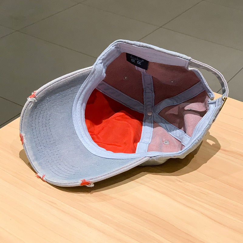 Beaira New Fashion Adult Washed Denim Baseball Caps Men Women Casual Solid Snapback Sport Cap Ripped Distressed Hip Hop Fishing Hats