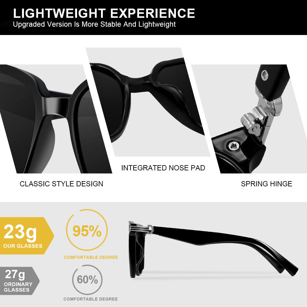 Beaira Square Polarized Sunglasses for Women Outdoor Travel Beach Sun Glasses Female Anti-UV Luxury Designe Shades Ladies