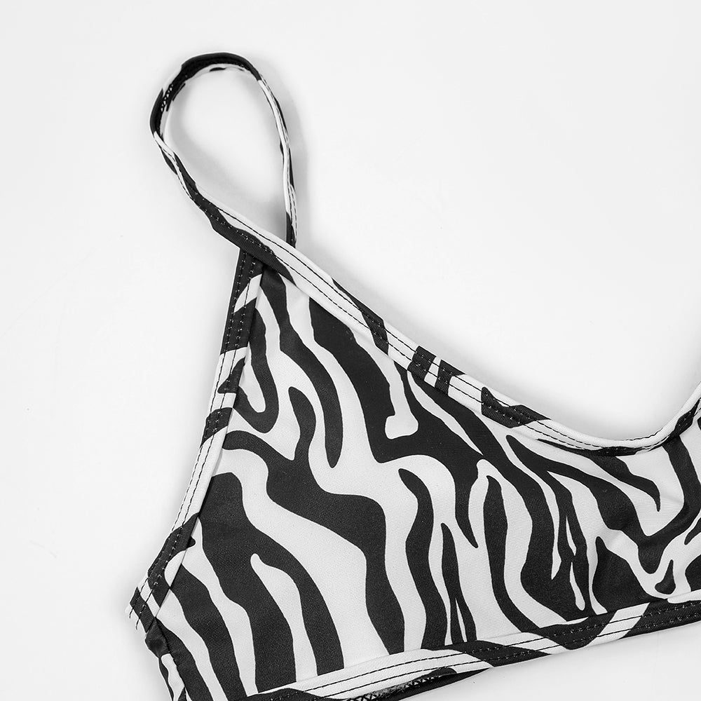 Beaira Print Zebra Bikini Set New Arrival Biquini Padded Push Up Bandage Swimsuit Women Summer Beachwear Sexy Swimwear