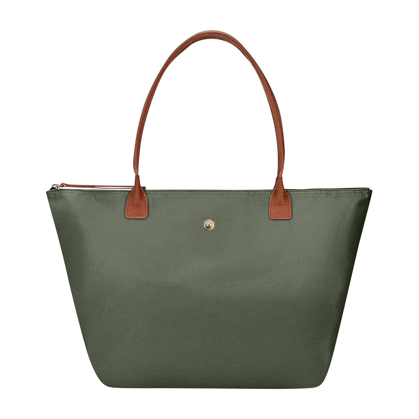 Beaira Large Capacity Shoulder Tote Bag for Women, Nylon Top-Handle Purse, Foldable Weekend Hobo Handbag Single Shoulder Soft Leather