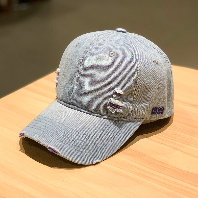 Beaira New Fashion Adult Washed Denim Baseball Caps Men Women Casual Solid Snapback Sport Cap Ripped Distressed Hip Hop Fishing Hats