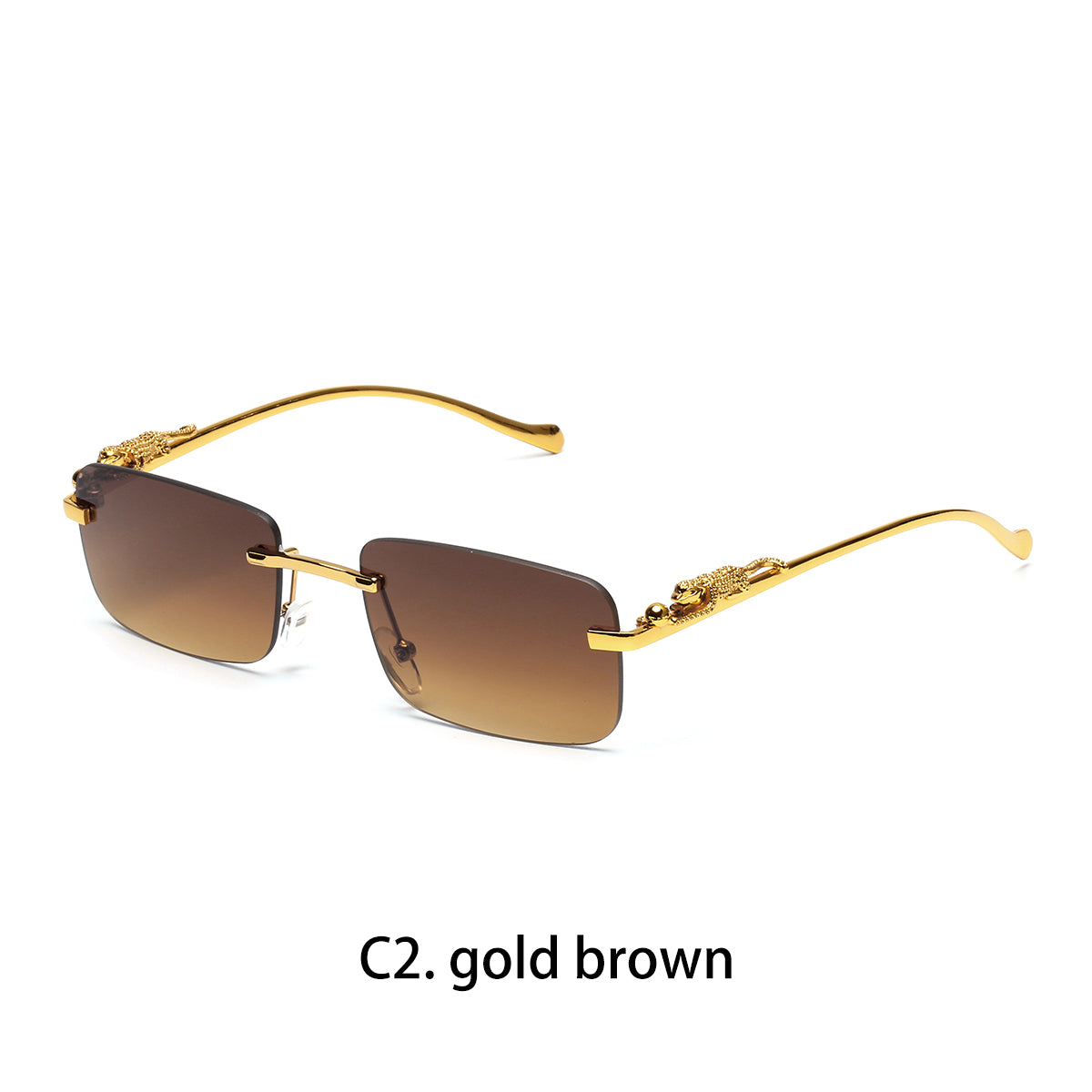 Beaira Ruiao rimless sunglasses UV400 fashion square metal glasses for men women designer man's brand sun glasses shades for outdoor