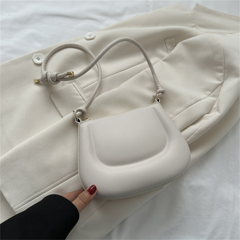 Beaira Soft Pu Ladies Leather Crossbody Bag Women Purple Underarm Bag Retro Solid Color Handbag Fashion Design Girl Small Shoulder Bags
