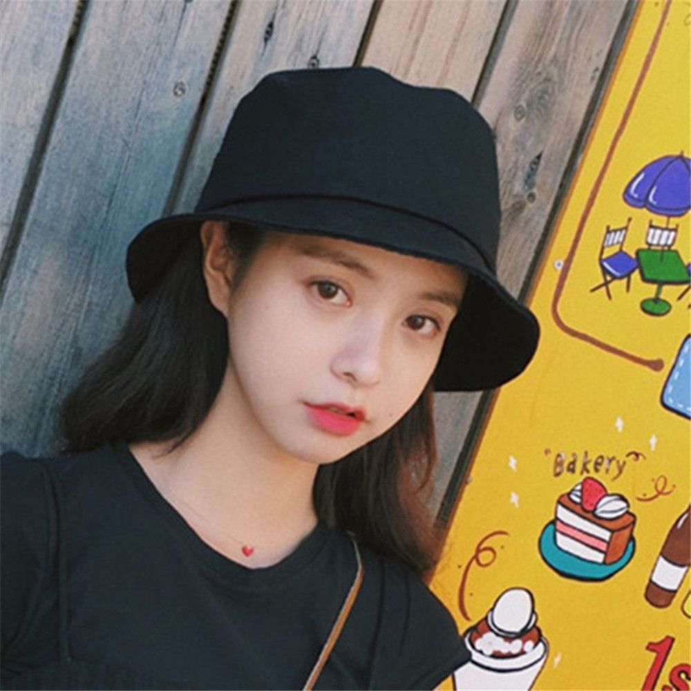 Beaira Cotton Summer Foldable Bucket Hat Unisex Women Outdoor Sunscreen Hat Pure Color Fishing Hunting Cap Men Basin Chapeau Beach Cap