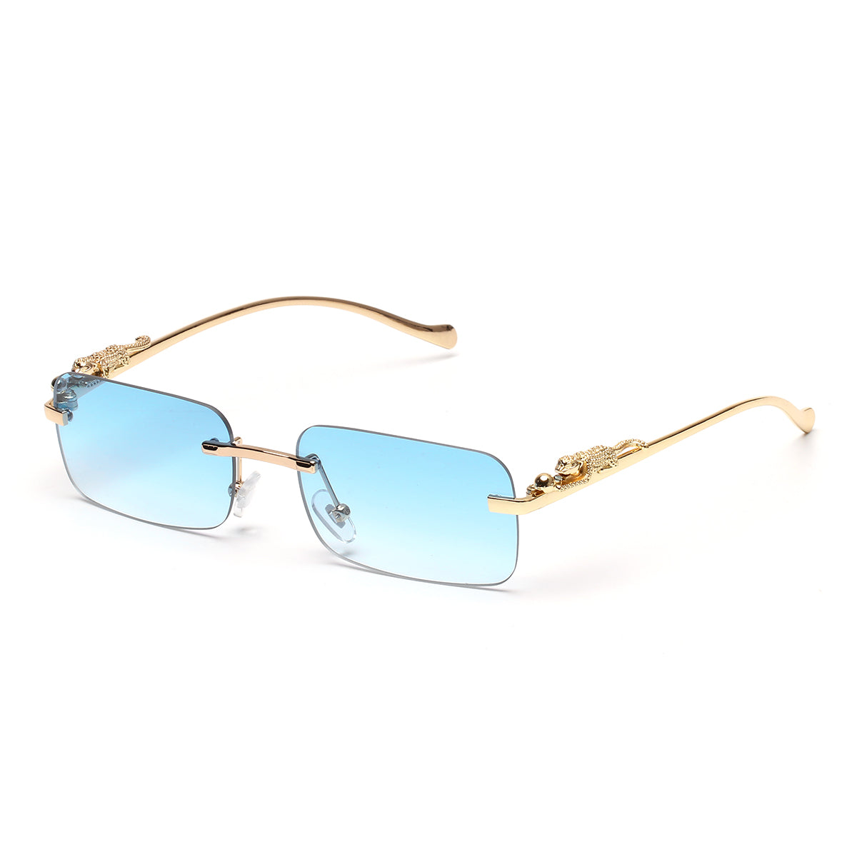 Beaira Ruiao rimless sunglasses UV400 fashion square metal glasses for men women designer man's brand sun glasses shades for outdoor