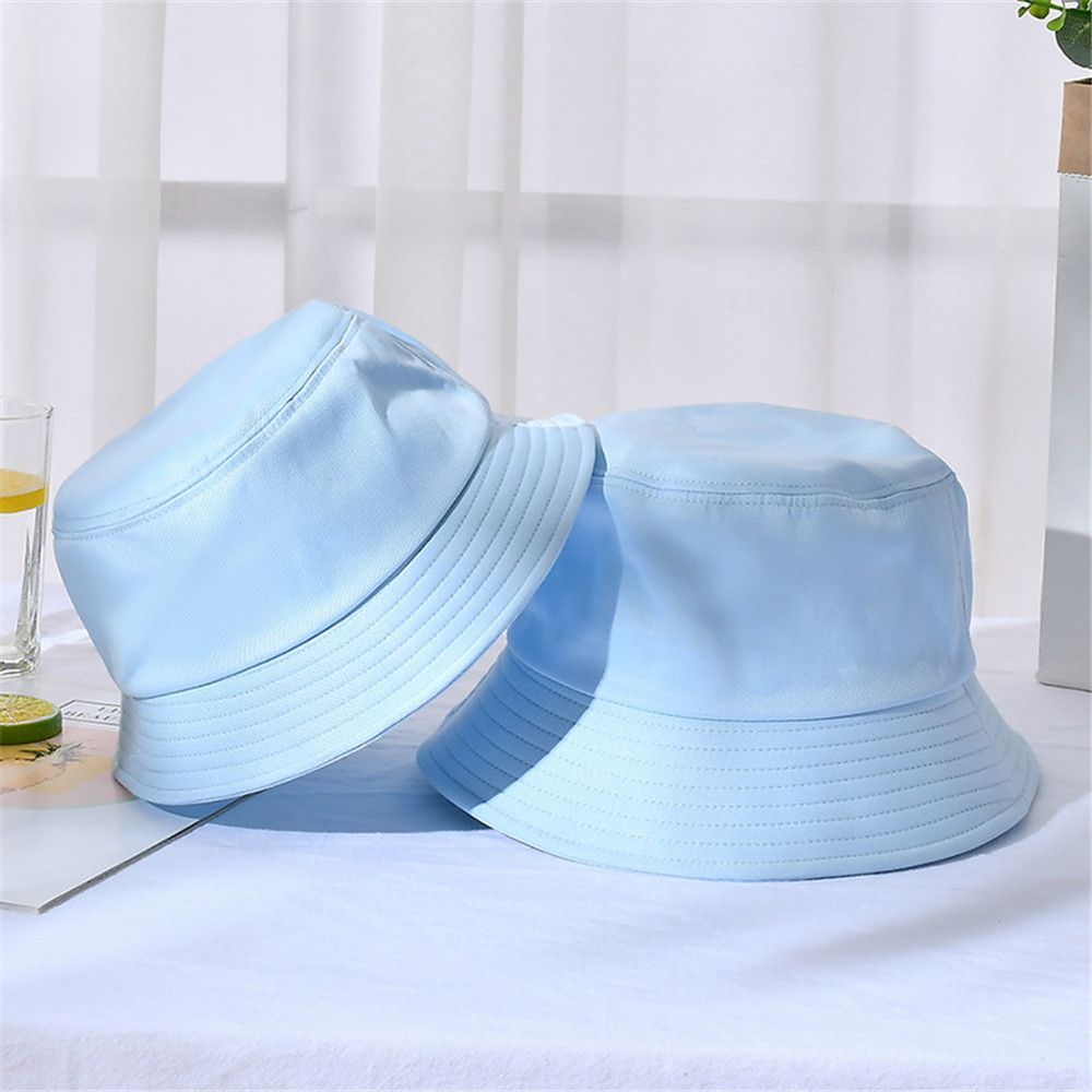 Beaira Cotton Summer Foldable Bucket Hat Unisex Women Outdoor Sunscreen Hat Pure Color Fishing Hunting Cap Men Basin Chapeau Beach Cap