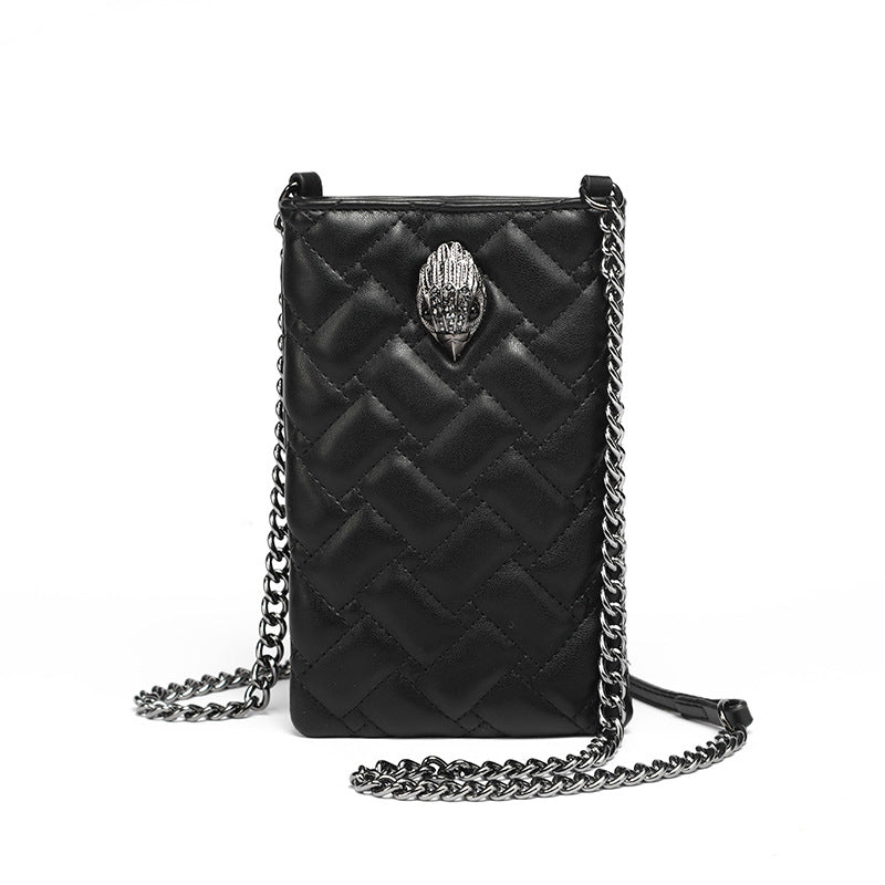 Beaira New Trendy Women's Bag with Herringbone Chain Shoulder Bag Crossbody Bag Eagle Head and Phone Bag