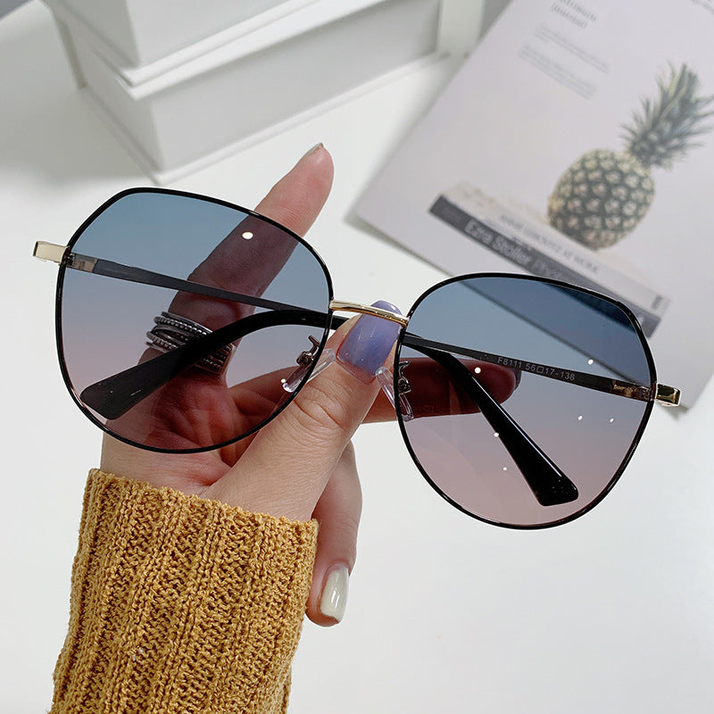 Beaira Hot Selling Metallic Sunshade Glasses Women's Advanced Sense Polarizing Sunglasses UV Protection Sun Summer Sports