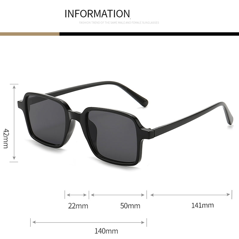 Beaira Retro Women Sunglasses Fashion Square Simplicity Trend Gradient Sun Glasses Men Classic Black Eyewear Brand Designer Glasses