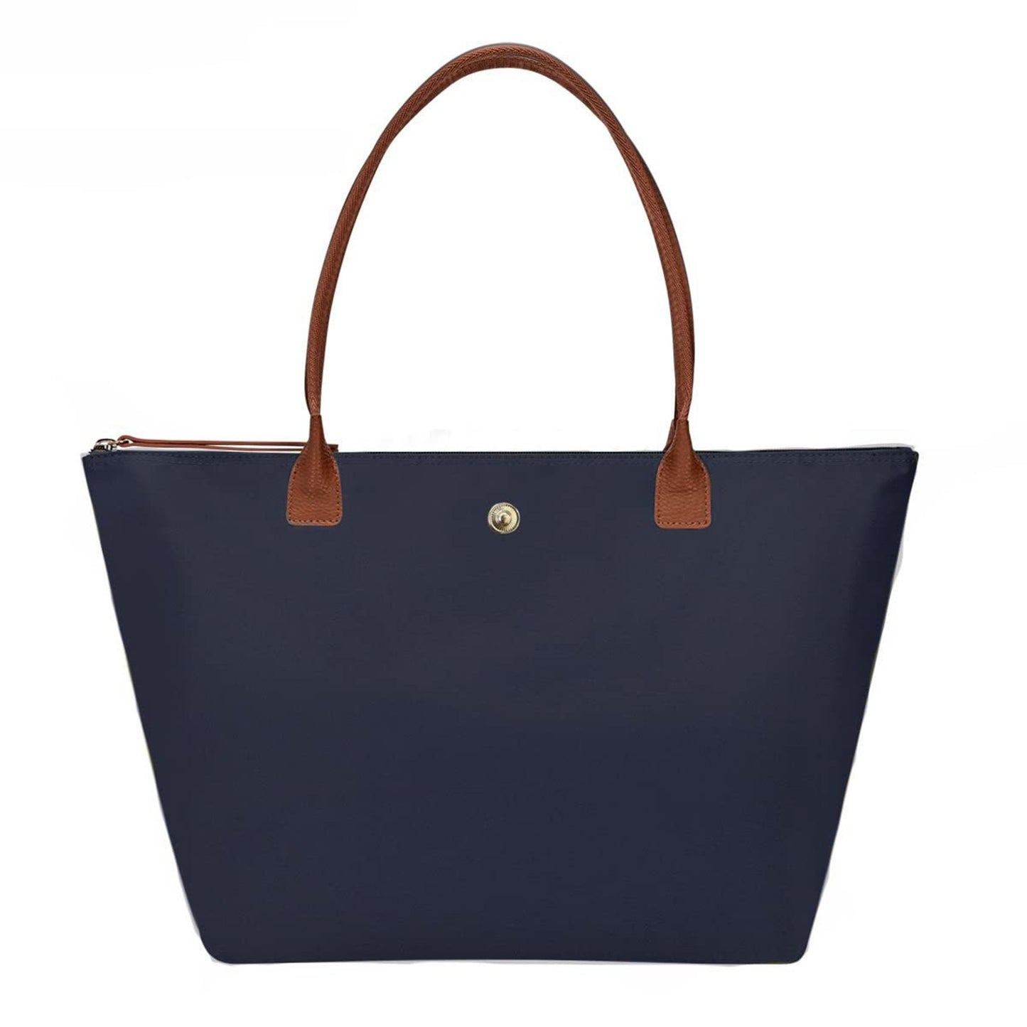 Beaira Large Capacity Shoulder Tote Bag for Women, Nylon Top-Handle Purse, Foldable Weekend Hobo Handbag Single Shoulder Soft Leather