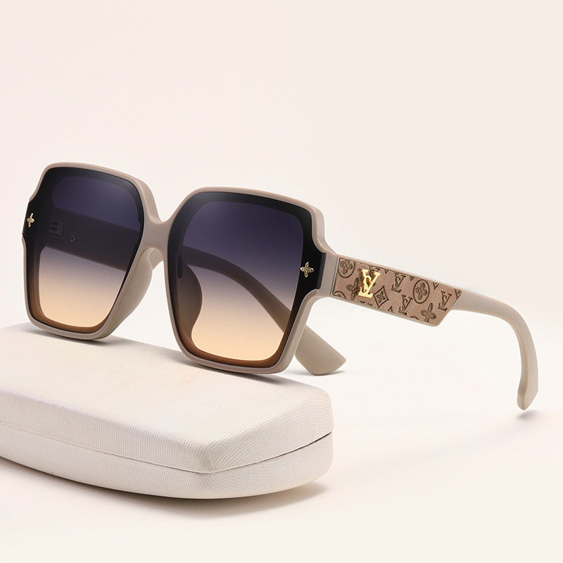 Beaira New fashion square frame sunglasses for women luxury sunglasses UV protection large frame all-match glasses