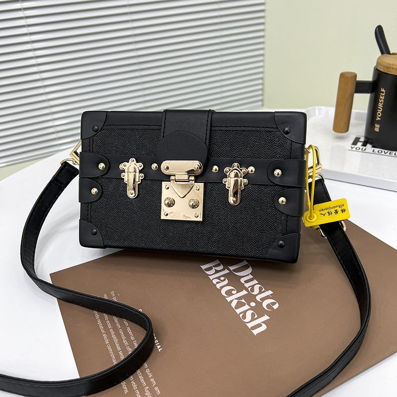 Beaira New Shoulder Bag Box Bag Fashion Retro Small Box Crossbody Bag
