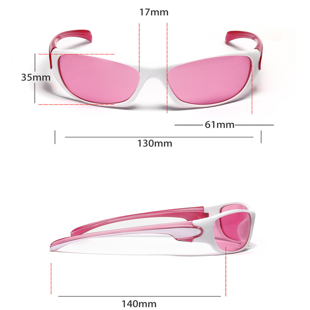 Beaira Y2K Silver Sunglasses Color Hollowed Out Future Sense Of Technology Hot Girls Net Red Sunglasses Women Sunglasses Trendy Men