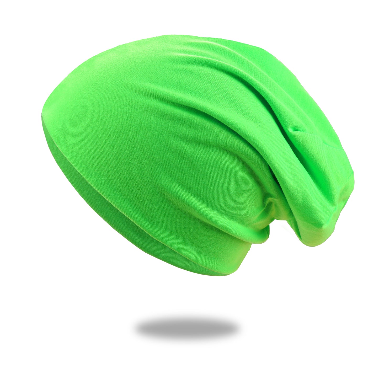 Beaira 1Pack Solid Color Unisex Men Women Slouchy Beanie Hip-Hop Soft Cotton Cap Lightweight Running Beanie Adult Dwarf Hat