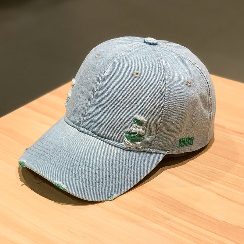 Beaira New Fashion Adult Washed Denim Baseball Caps Men Women Casual Solid Snapback Sport Cap Ripped Distressed Hip Hop Fishing Hats