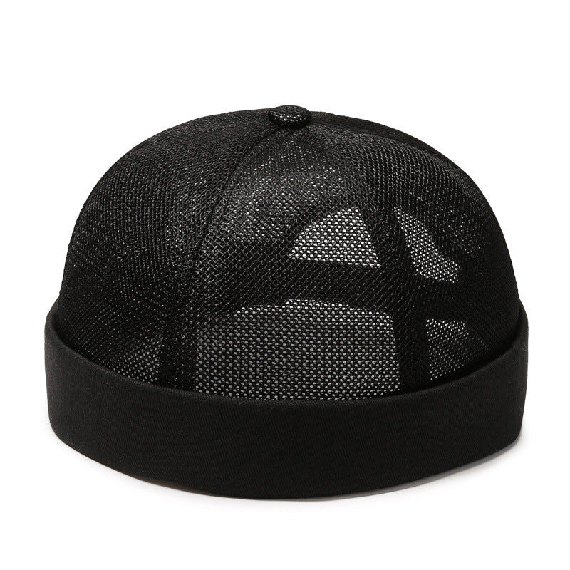 Beaira Vintage Men's Summer Cotton Brimless Skullies Cap Street Portable Docker Hats Multipurpose Beanie Hat Hip Hop Hats Japanese INS