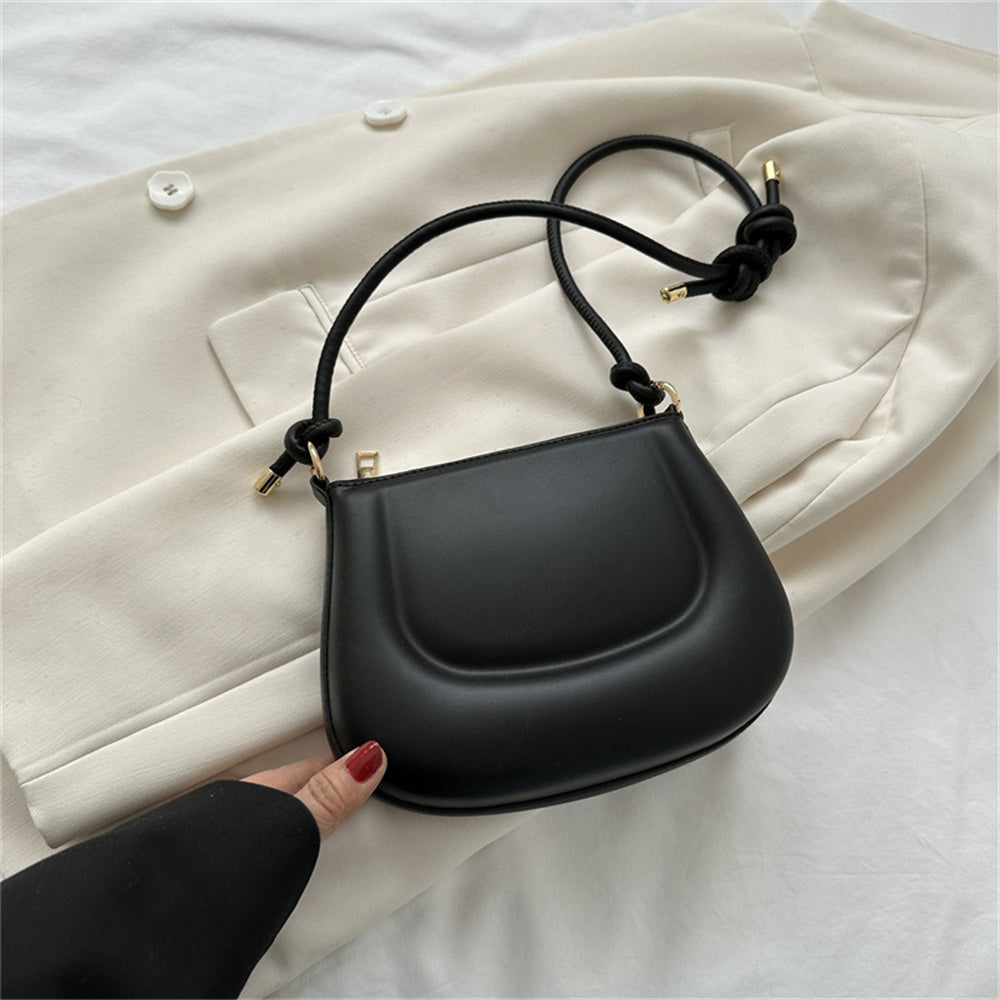 Beaira Soft Pu Ladies Leather Crossbody Bag Women Purple Underarm Bag Retro Solid Color Handbag Fashion Design Girl Small Shoulder Bags