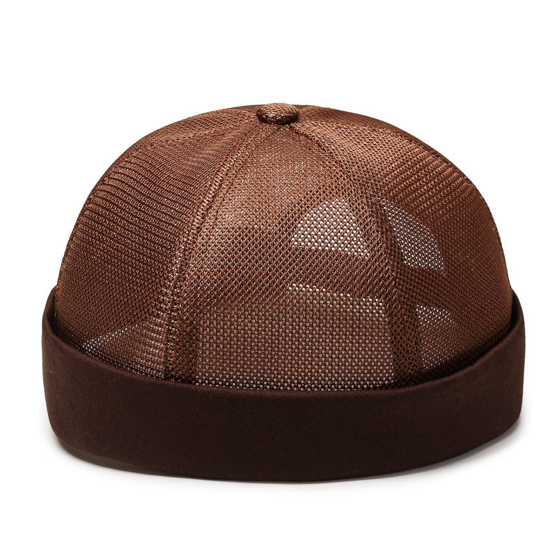 Beaira Vintage Men's Summer Cotton Brimless Skullies Cap Street Portable Docker Hats Multipurpose Beanie Hat Hip Hop Hats Japanese INS