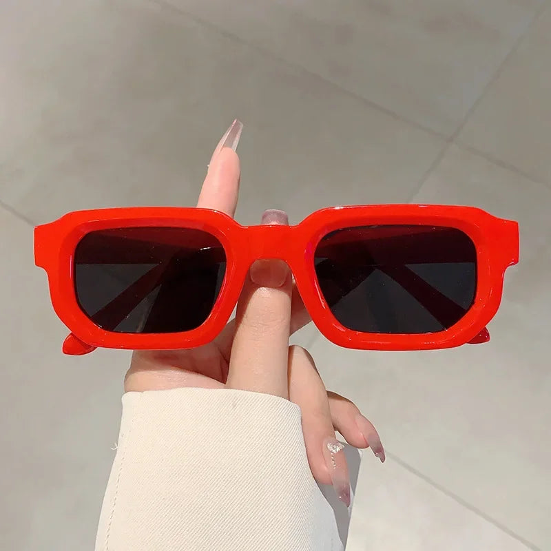 Beaira New Men Vintage Rectangle Frame Sunglasses Fashion Retro Sun Glasses Luxury Brand Design Glasses UV400 Eyewear Women Goggles