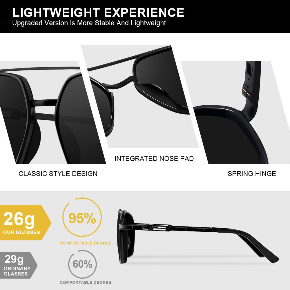 Beaira Polygon Polarized Sunglasses Men Outdoor Fishing Pilot Sun Glasses Male Vintage Retro Punk Shades Female UV Protection