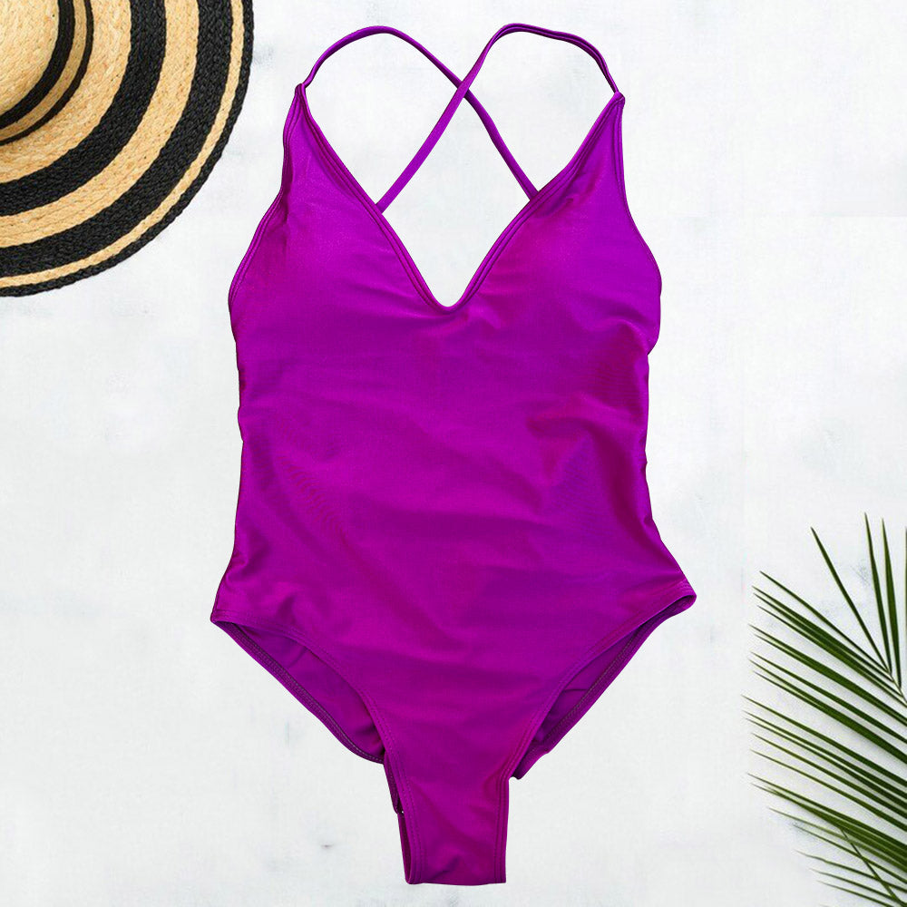 Beaira Solid One Piece Swimsuit Women Swimwear 2025 New Bikini Sexy Bodysuit Plus Size Bathing Suit Swimming Suit maillot de bain femme