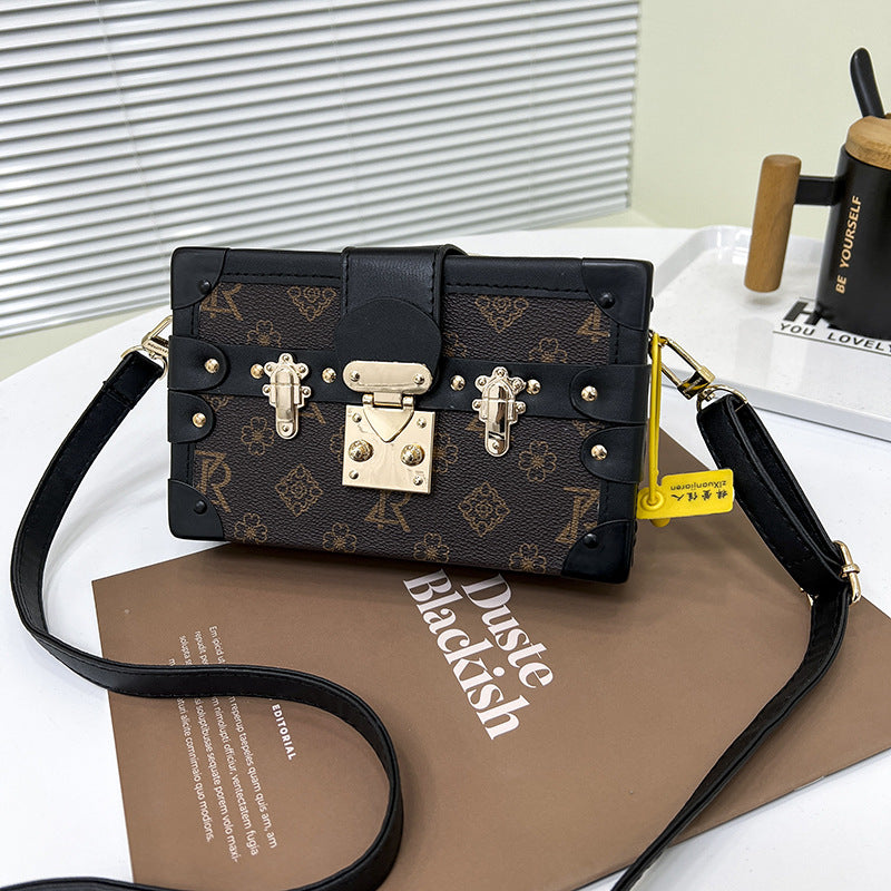 Beaira New Shoulder Bag Box Bag Fashion Retro Small Box Crossbody Bag