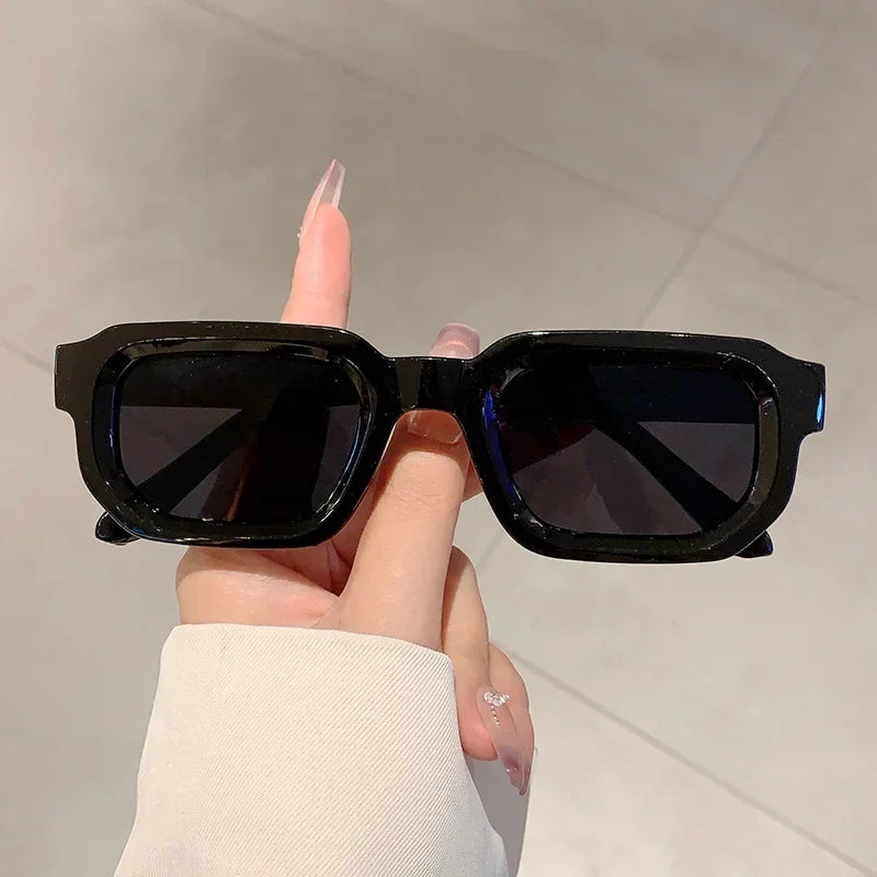 Beaira New Men Vintage Rectangle Frame Sunglasses Fashion Retro Sun Glasses Luxury Brand Design Glasses UV400 Eyewear Women Goggles