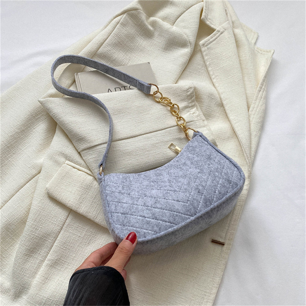 Beaira Soft Pu Ladies Leather Crossbody Bag Women Purple Underarm Bag Retro Solid Color Handbag Fashion Design Girl Small Shoulder Bags