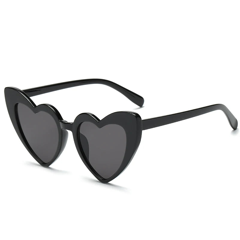 Beaira Heart Shaped Sunglasses Women Cat Eye Female Sun Glasses Brand Retro Love Black White Eyewear Men Shade UV400 Eyewear