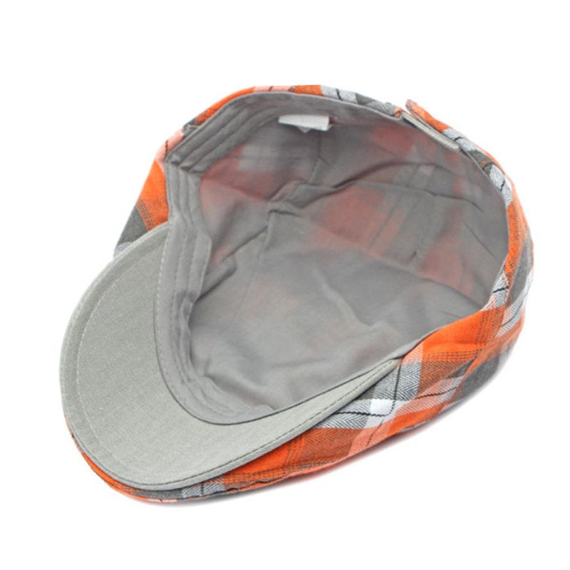 Beaira Four Seasons Polyester Print Newsboy Caps Flat Peaked Cap Men and Women Painter Beret Hats