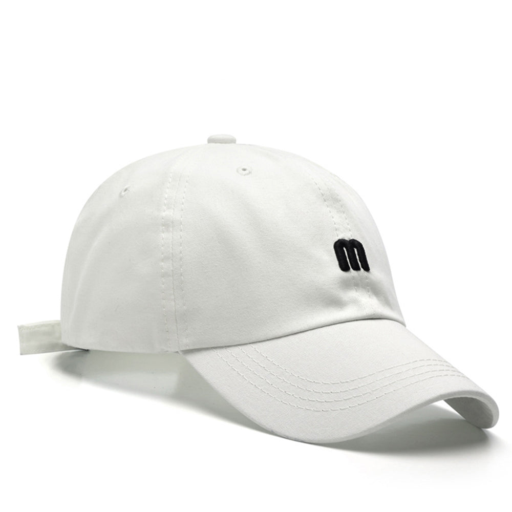 Beaira Unisex Letter m Embroidery Baseball Cap Men Women Soft Cotton Snapback Hats Sun Visors Hat Casual Hip Hop Dad Hat Casquette