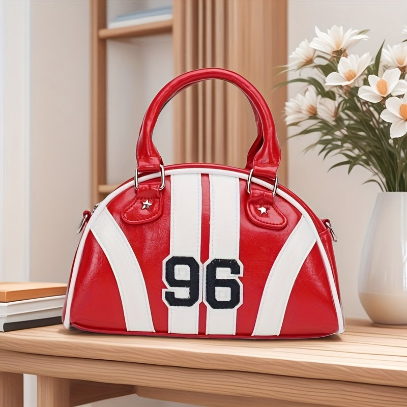 Beaira Sports style women's shoulder messenger bag contrast color campus style design sports bag bowling bag handbag
