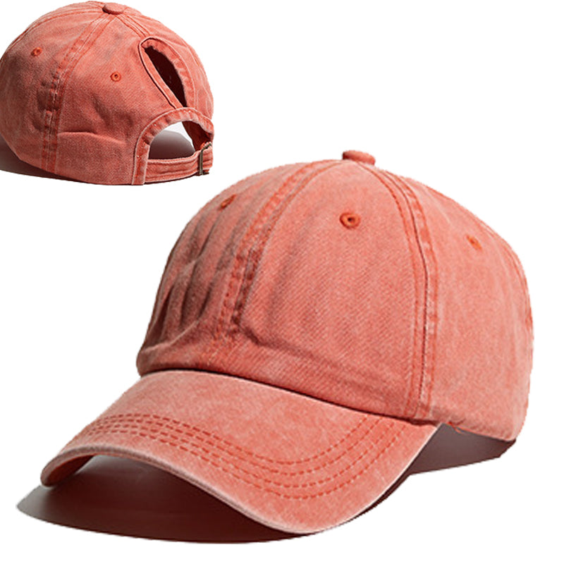 Beaira High Ponytail Baseball Cap for Women Spring Summer Sun Hat Running Snapback Hat Messy High Bun Women's Caps Female