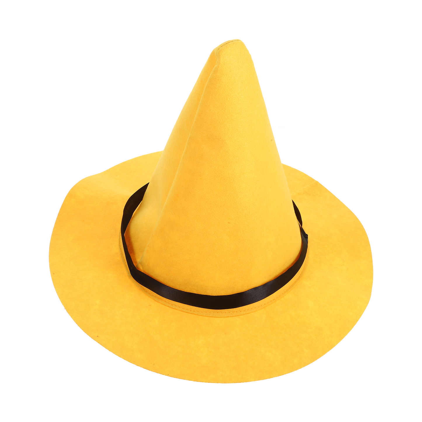 Beaira Large Brim Witch Hat Halloween Costumes Cosplay Ornament Party Yellow Felt Cloth