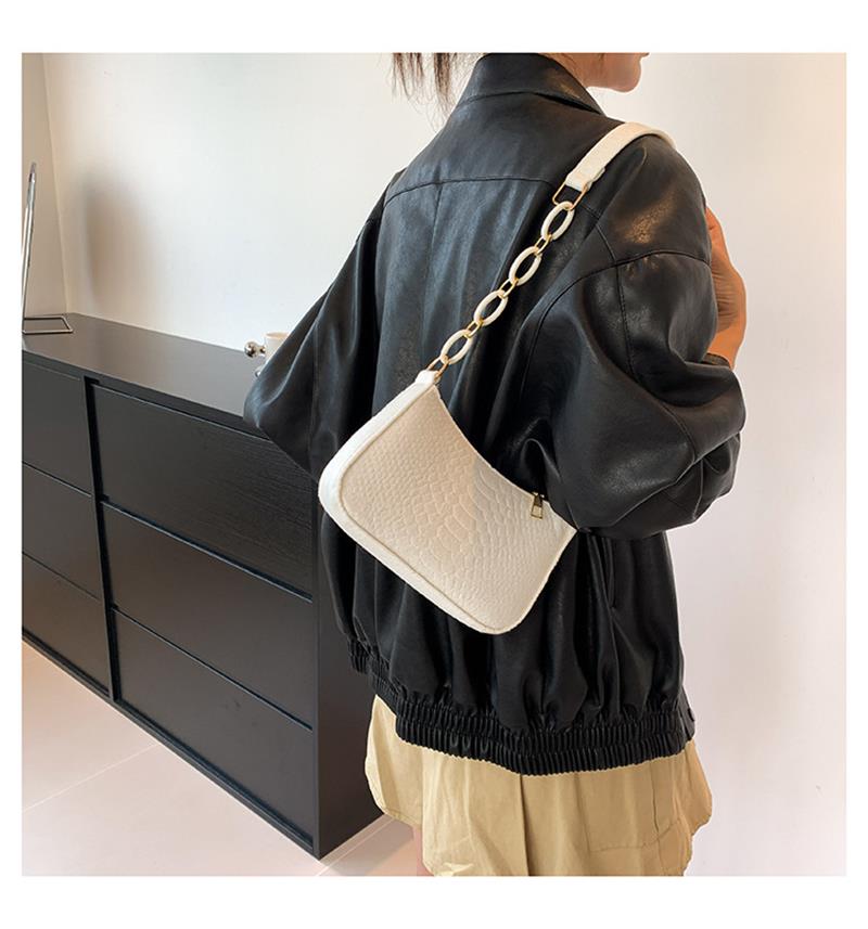 Beaira Retro Underarm Bag Solid Color Shoulder Bag Casual Purse Women Fashion Tote Handbag