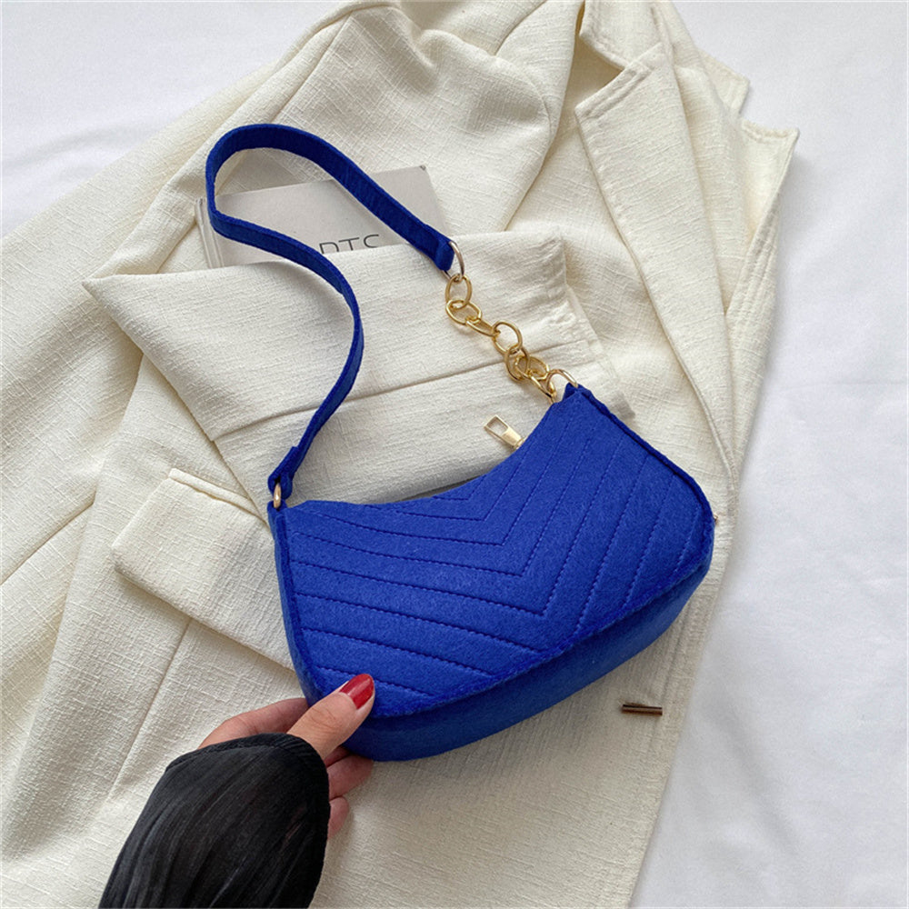 Beaira Soft Pu Ladies Leather Crossbody Bag Women Purple Underarm Bag Retro Solid Color Handbag Fashion Design Girl Small Shoulder Bags
