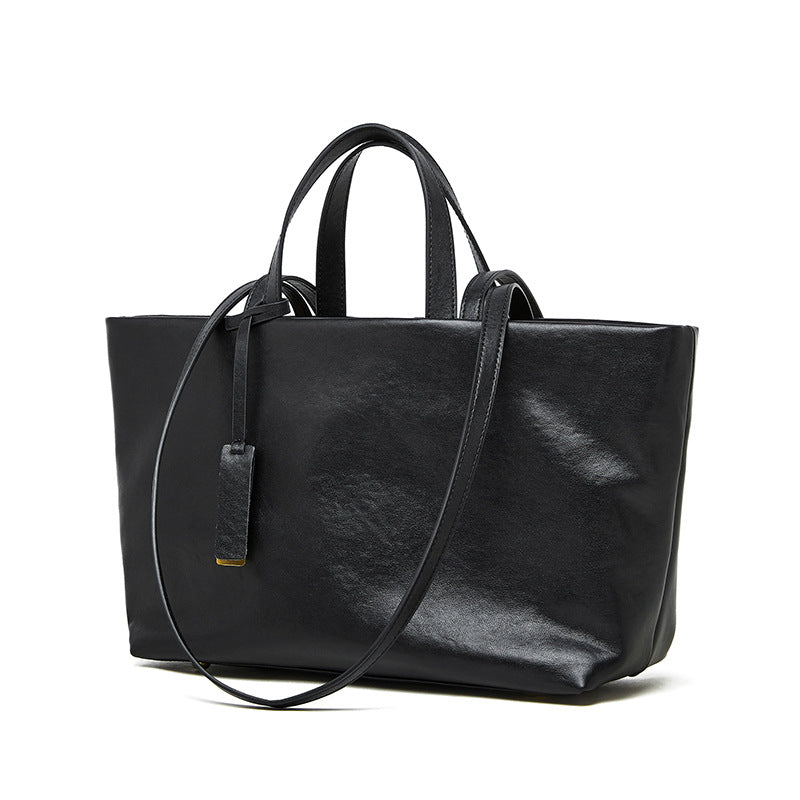 Beaira Luxury Designer Large Capacity Square Shoulder Bag Fashion Cowhide Handbag High End Genuine Leather Shopping Underarm Bag