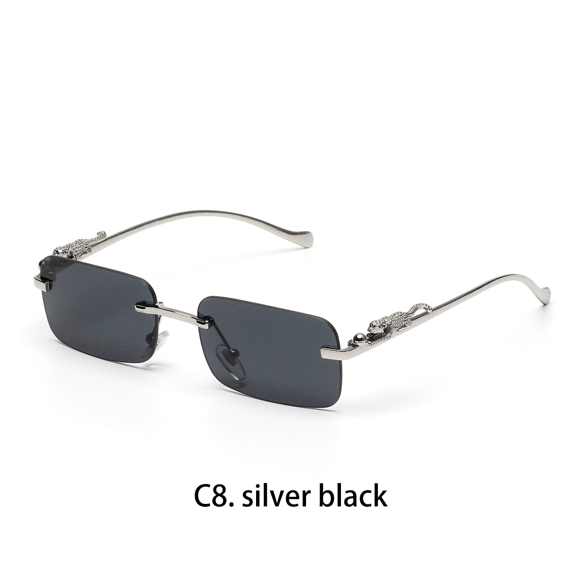 Beaira Ruiao rimless sunglasses UV400 fashion square metal glasses for men women designer man's brand sun glasses shades for outdoor