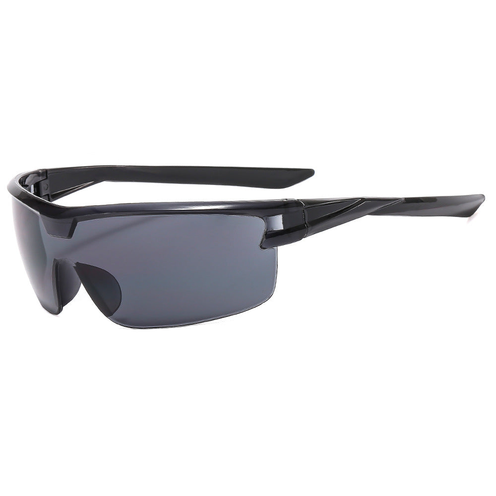 Beaira Women Sport Punk Sunglasses Wrap Around Y2K Sunglasses One Piece Frameless Eyewear Trendy 2000's Shades UV400 Men Glasses