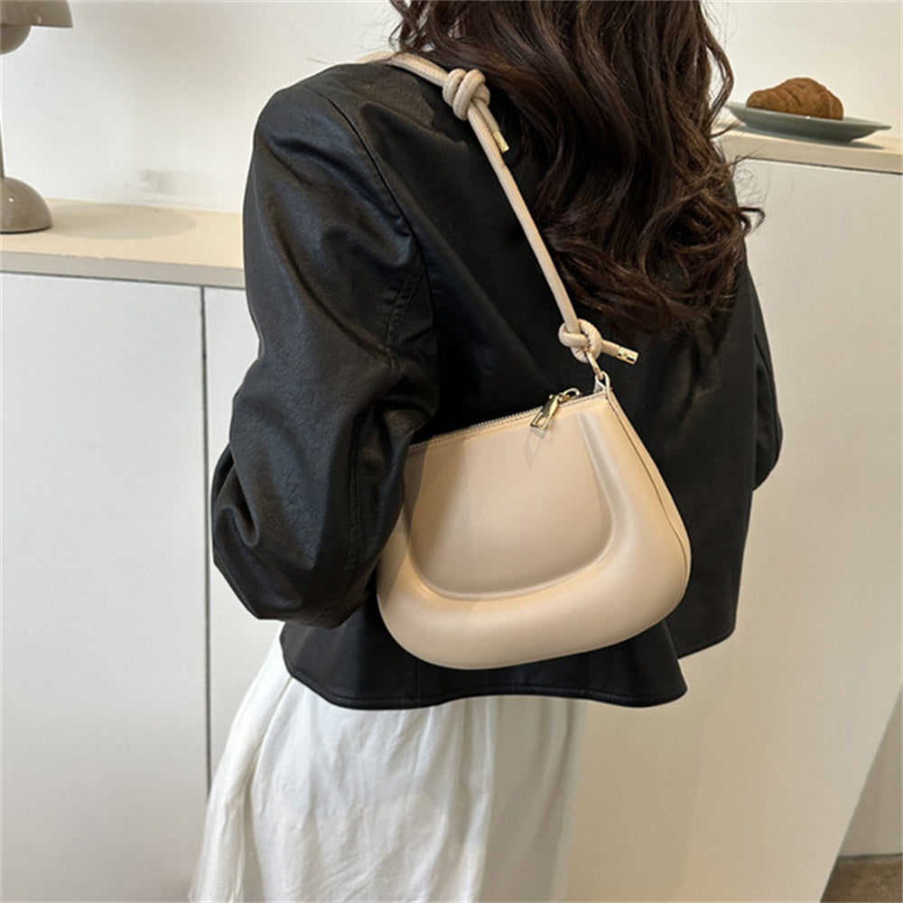 Beaira Soft Pu Ladies Leather Crossbody Bag Women Purple Underarm Bag Retro Solid Color Handbag Fashion Design Girl Small Shoulder Bags